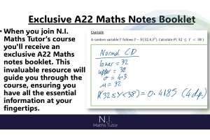 Mastering A22 revision course 