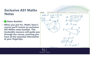 Mastering AS1 revision course 